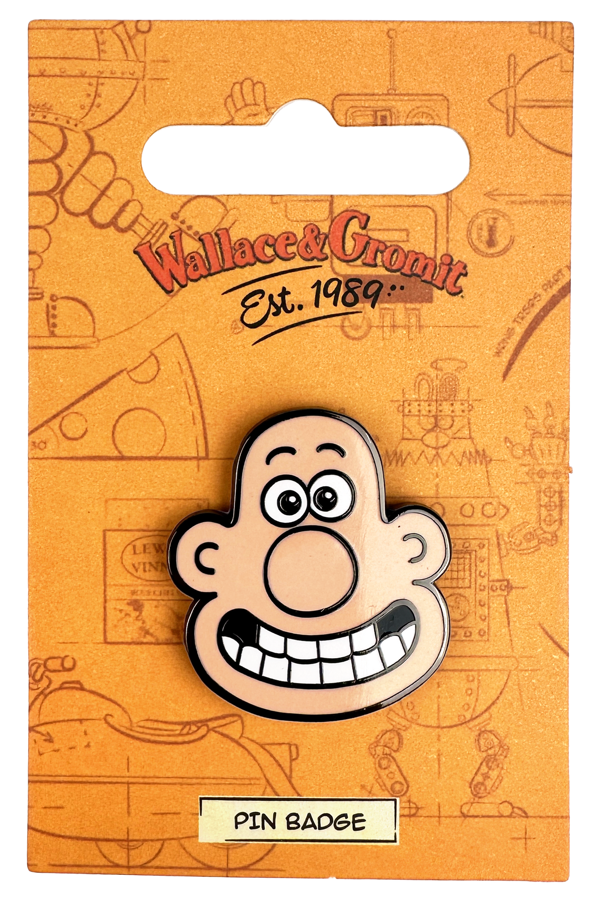 Wallace & Gromit - Wallace Head Pin Badge