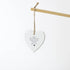 ‘Angels Sometimes Have Paws’ White Ceramic Heart Memorial Ornament – 9cm