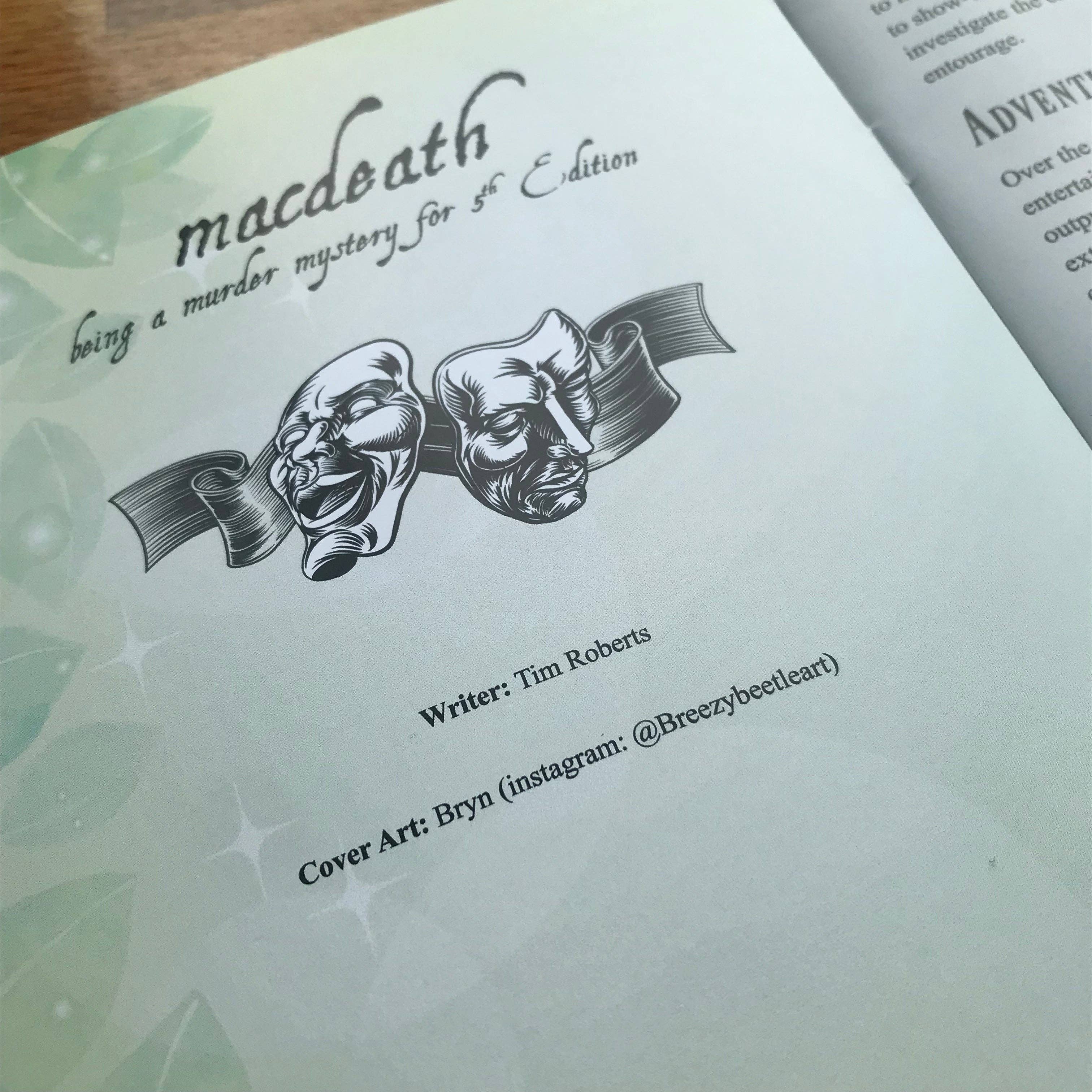 Macdeath: a Murder Mystery - 5E One Shot Adventure