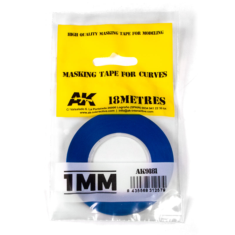 AK Interactive: Blue Masking Tape for Curves