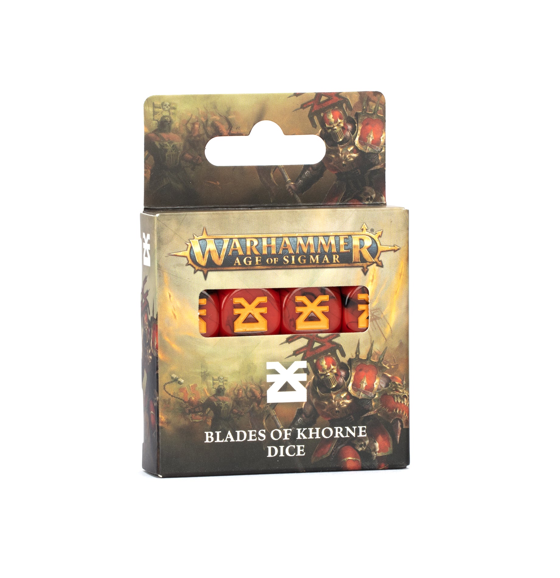 Packaged dice set for 'Warhammer Age of Sigmar' Blade of Khorne at The Home Crafters