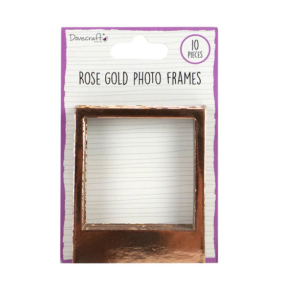 Dovecraft Photo Frames - Rose Gold: 10pk