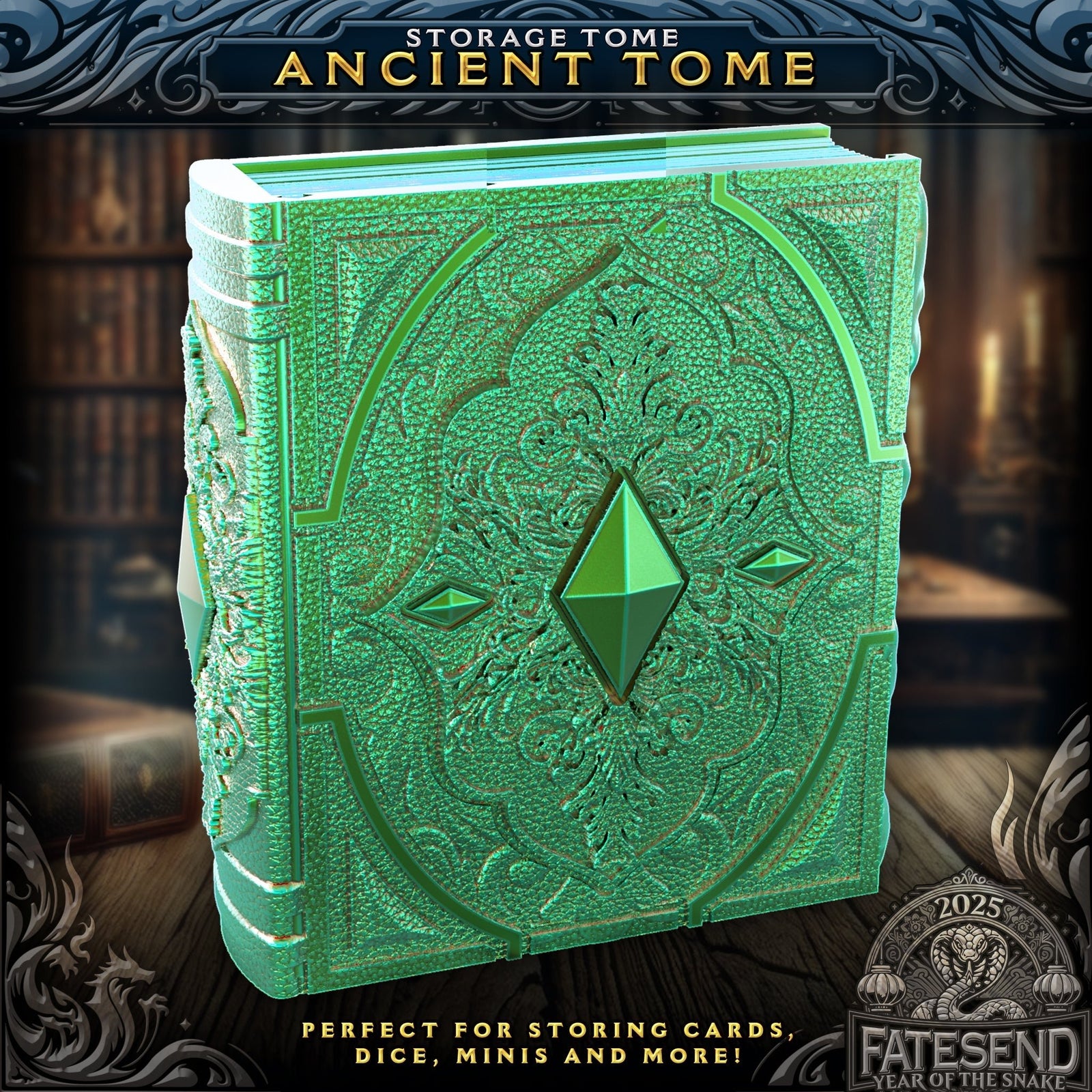 Dungeons and Dragons Tome Storage & Dice Tower | Buy Online from The Home Crafters