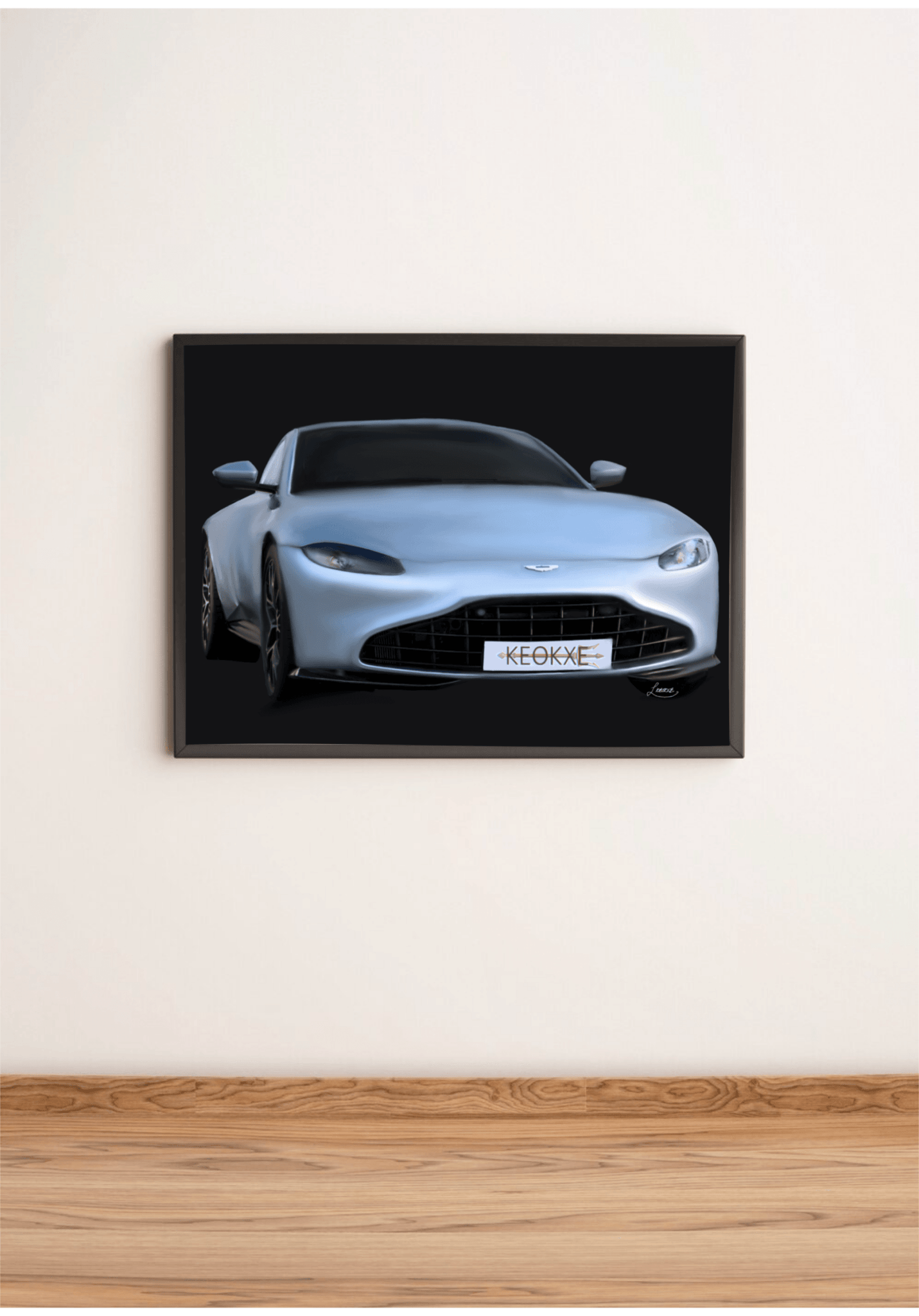 London Street Sports Car – Luxury Wall Art Print | Buy Online from The Home Crafters