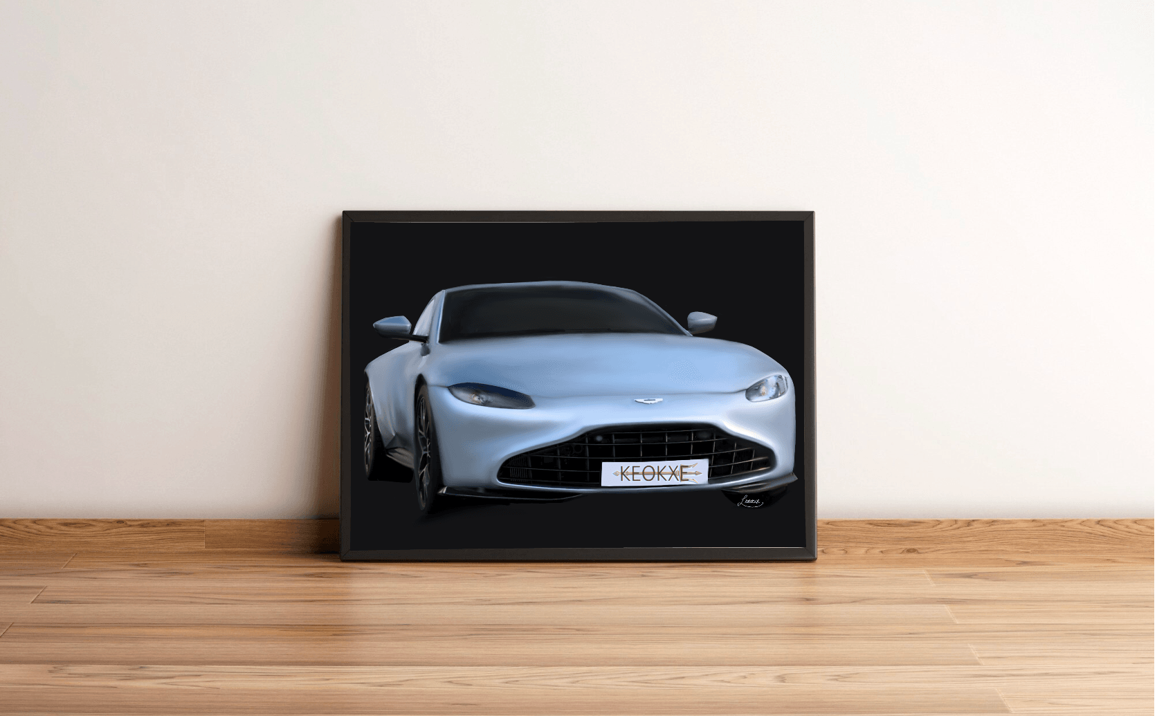 London Street Sports Car – Luxury Wall Art Print | Buy Online from The Home Crafters