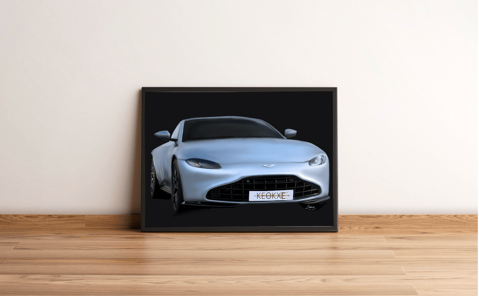 London Street Sports Car – Luxury Wall Art Print | Buy Online from The Home Crafters