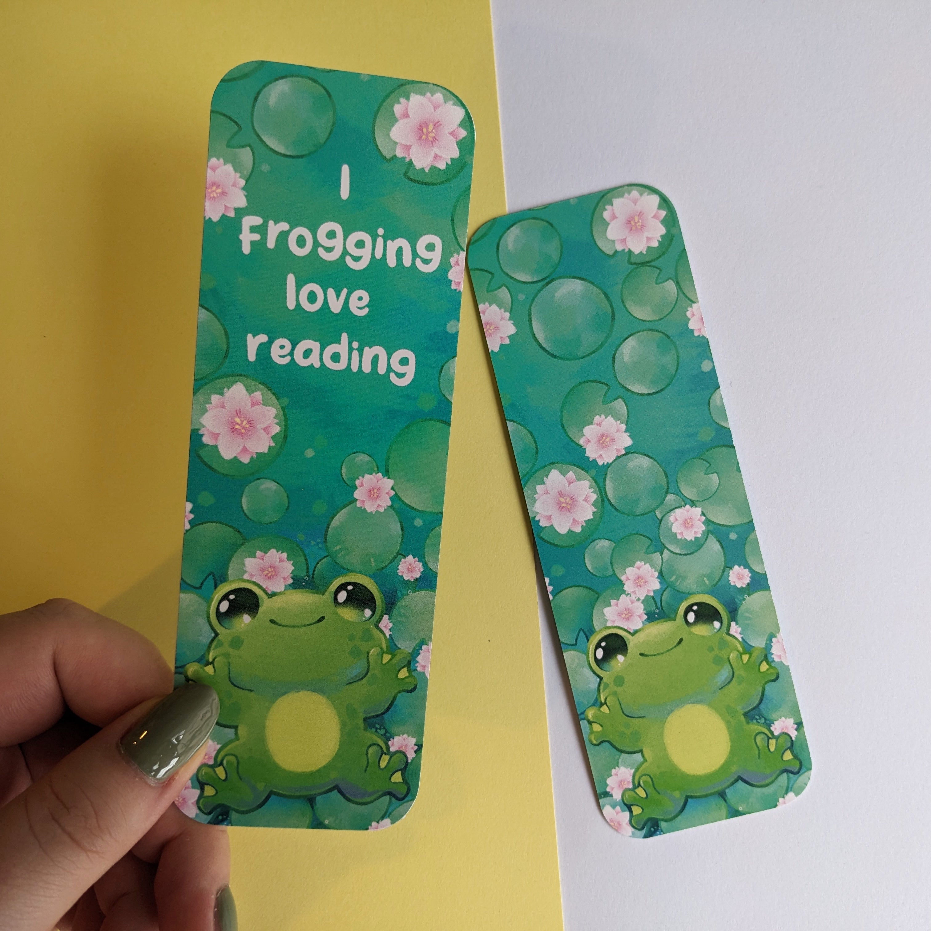 Bristlebearhog Bookmark - I Frogging Love Reading