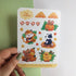 Bristlebearhog Sticker Sheet - Fall Friends