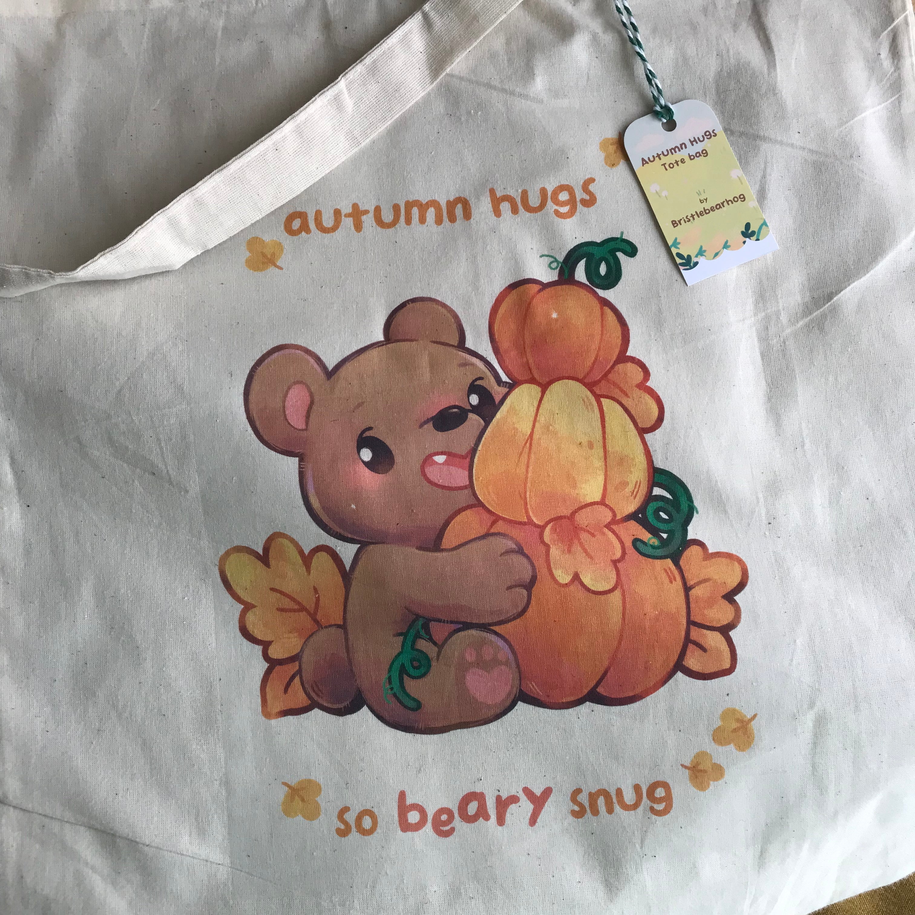 Bristlebearhog Tote Bag - Autumn Hugs