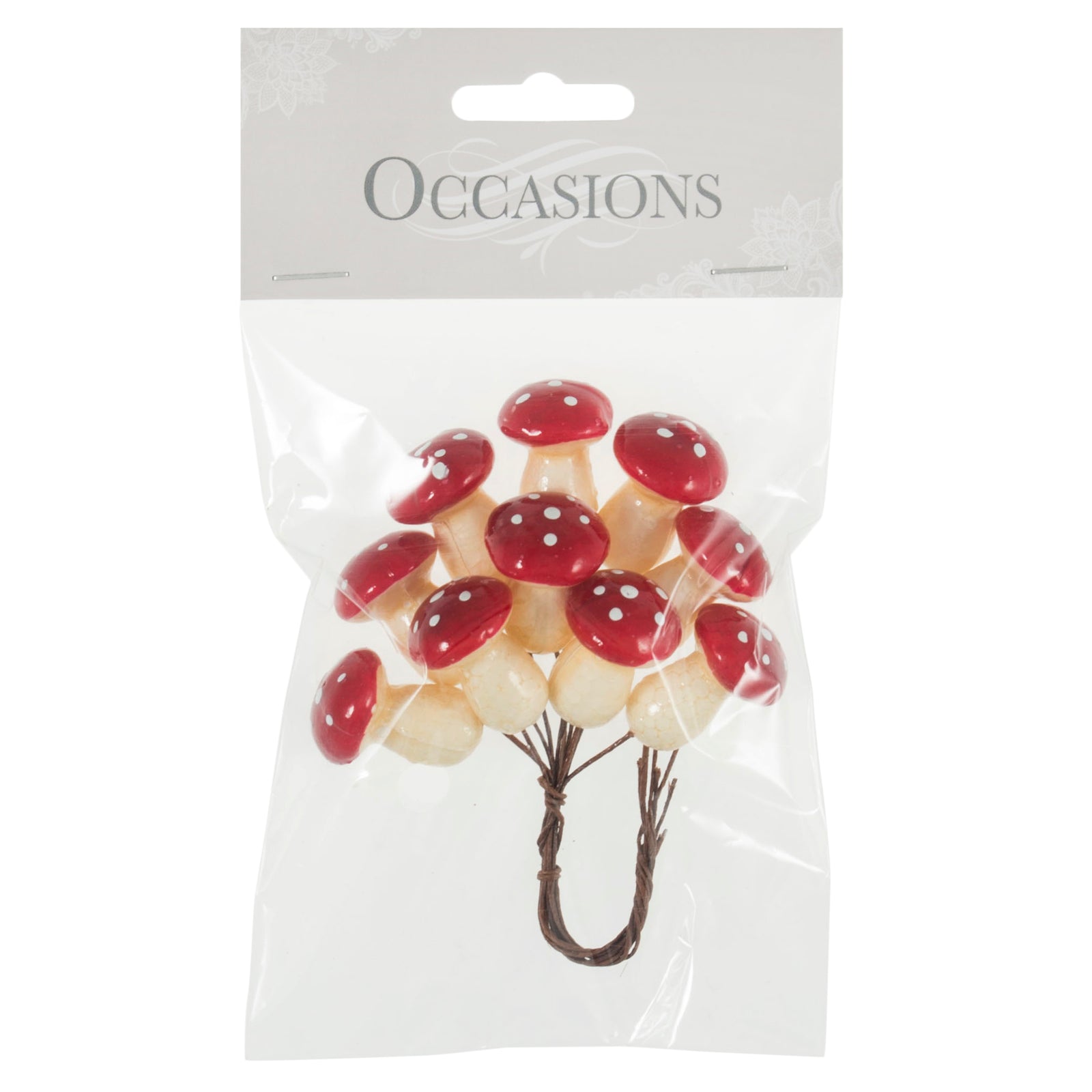 Small Toadstools on Wire: Bunch of 10