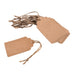 Jute Twine Strung Kraft Tag Labels - pack of 12 | Buy Online from The Home Crafters