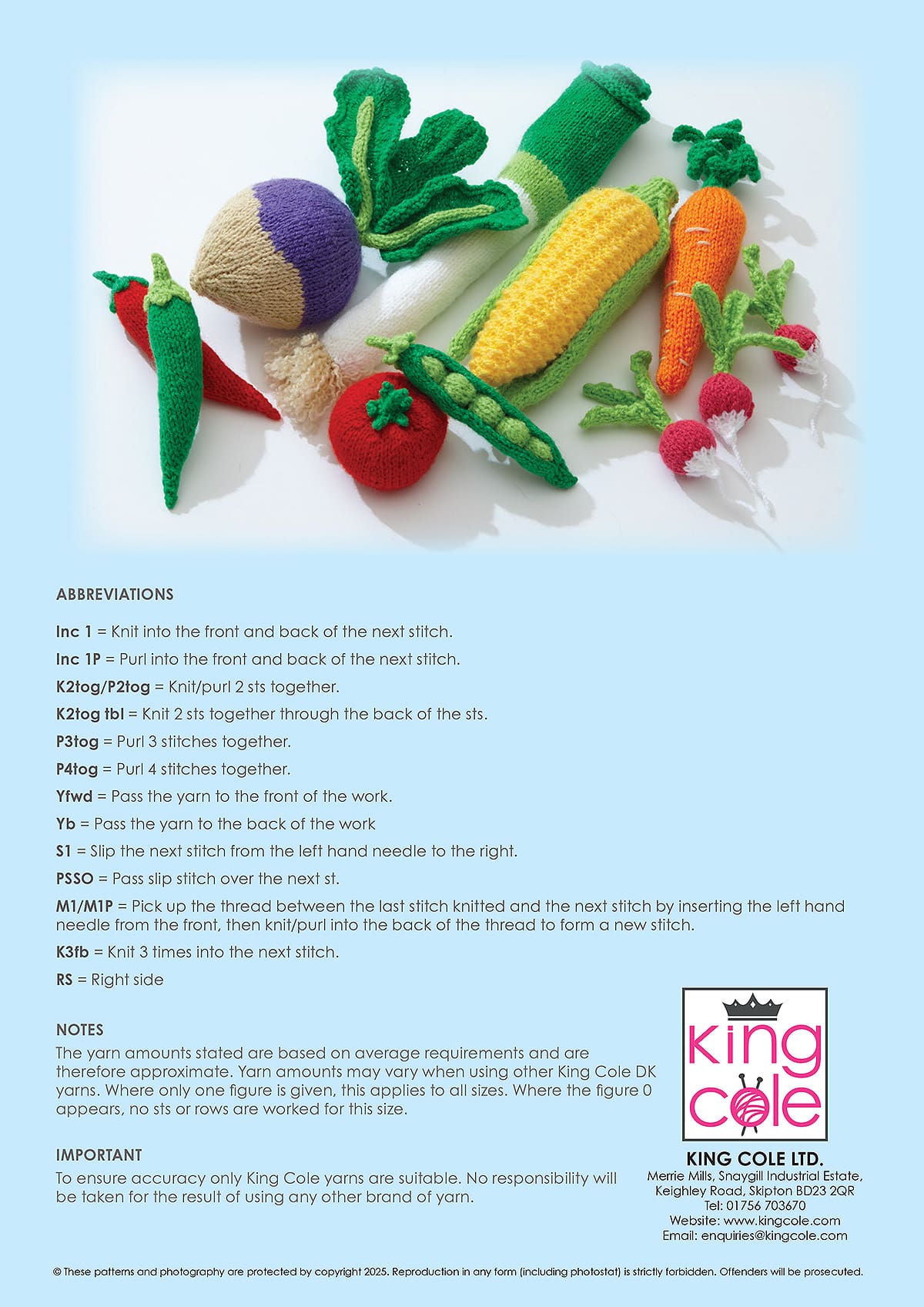 King Cole Treat Street - Knitting Pattern Book 1 | Buy Online from The Home Crafters