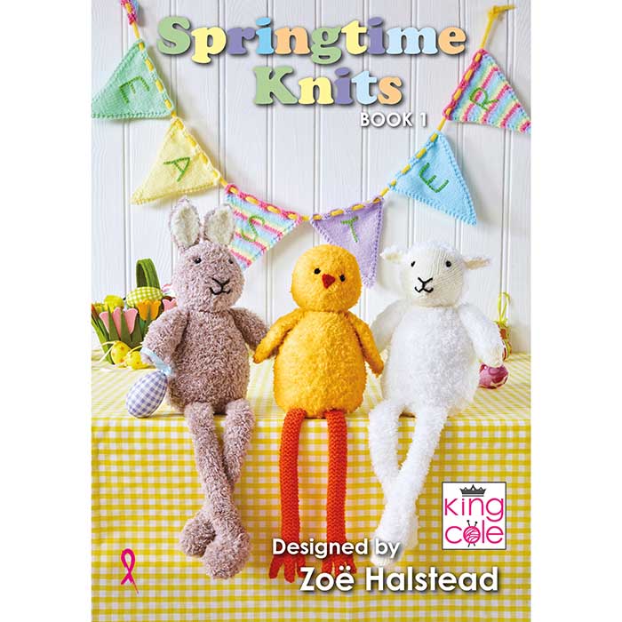 King Cole Springtime Knits - Knitting Pattern Book 1 | Buy Online from The Home Crafters