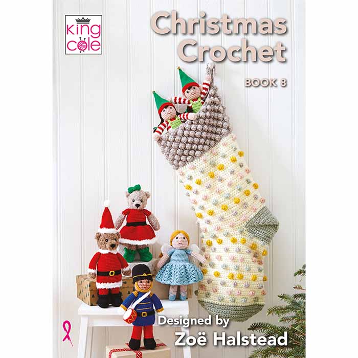 King Cole Christmas Crochet - Pattern Book 8 | Buy Online from The Home Crafters