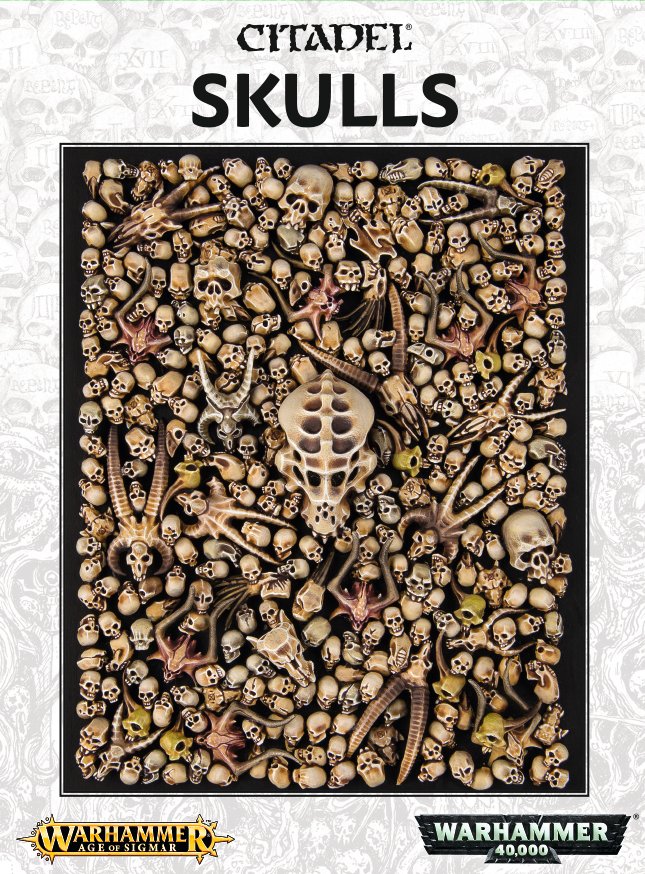 Citadel Skulls - Warhammer 40k Age of Sigmar Model pieces - 340pc