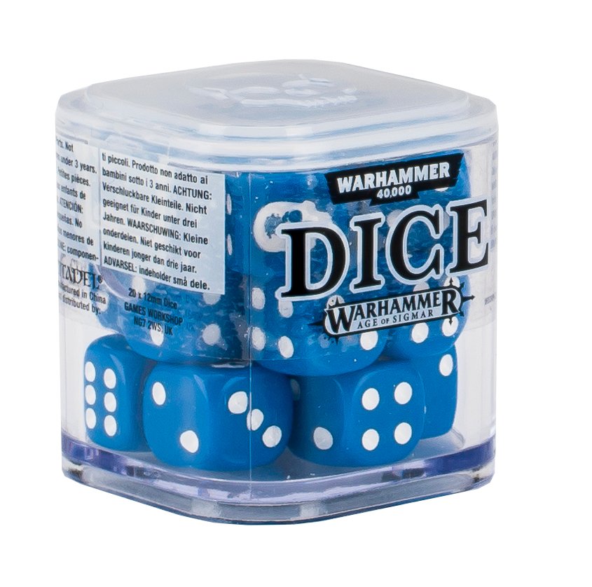 Warhammer 40k Age of Sigmar 12mm Dice Cube Set - 20pc