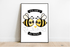 We’re Meant to Bee Together – Cute Bee Couple Art Print | Buy Online from The Home Crafters
