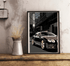 British Luxury Car in Tokyo Print | Neon City Wall Art | Buy Online from The Home Crafters