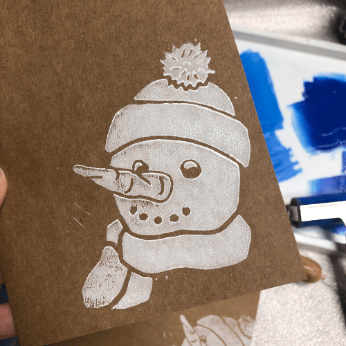 Art for Adults: Lino Printed Christmas Cards - Tuesday 25th November | Buy Online from The Home Crafters