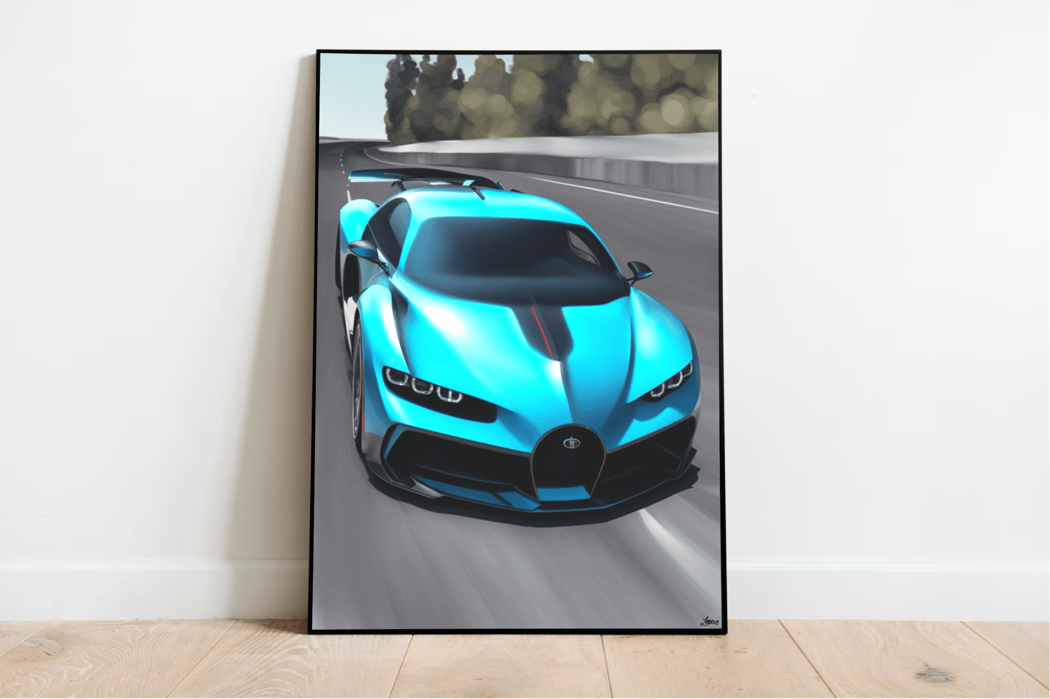 Bugatti Divo Artwork: Nature in Motion Print | Buy Online from The Home Crafters