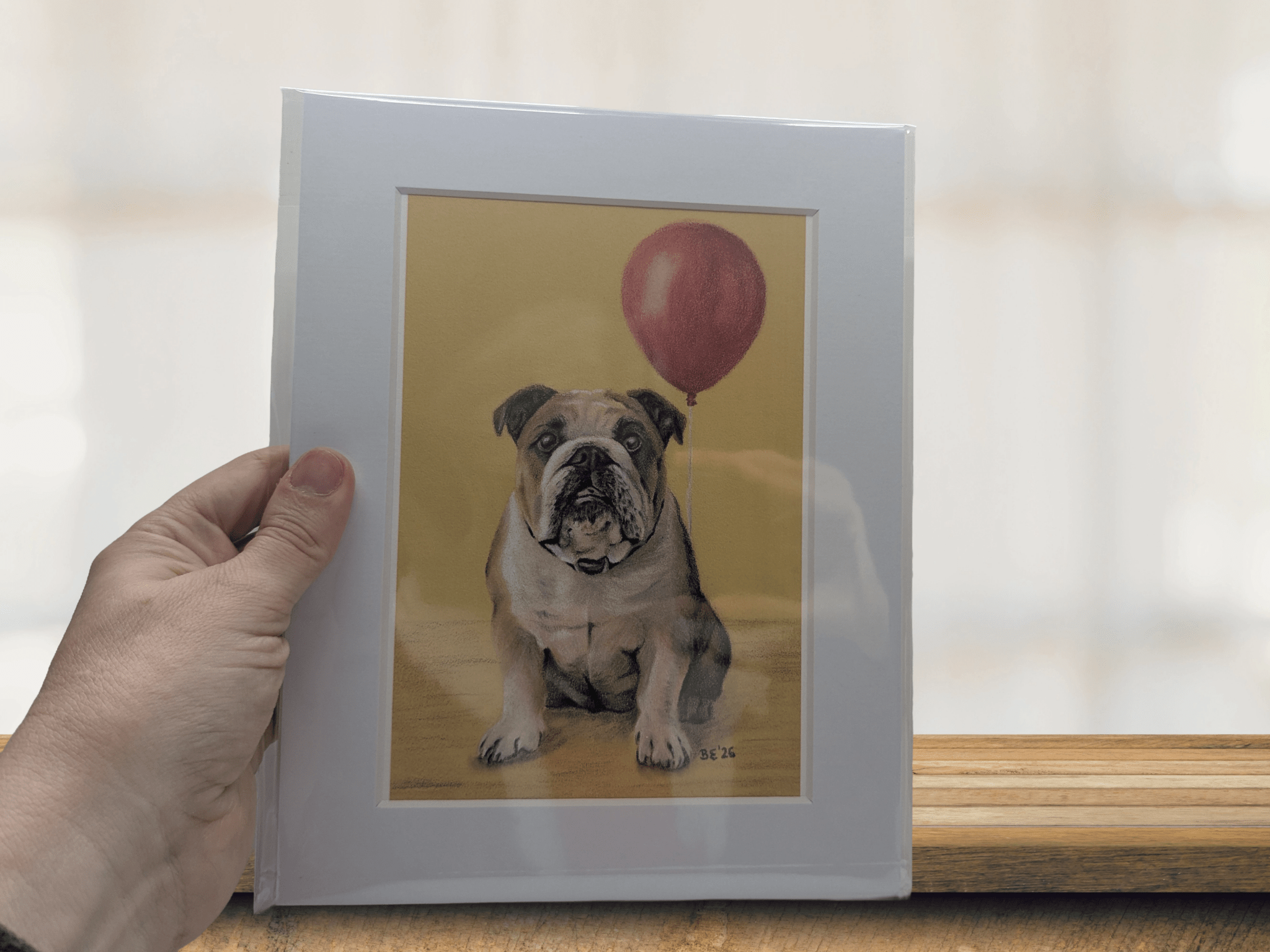 Bulldog Giclee Art Print - A5 | Buy Online from The Home Crafters