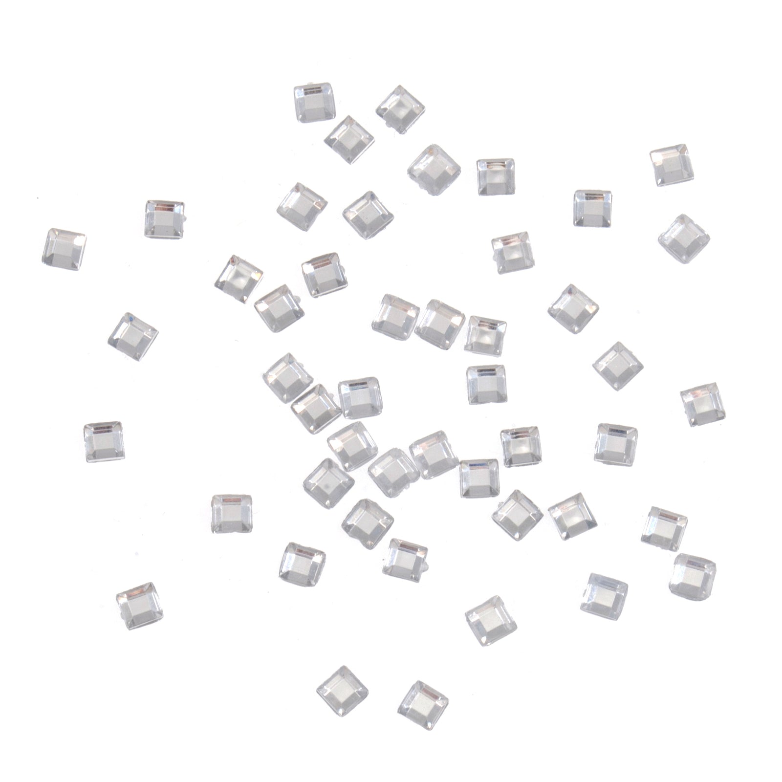 Gems: Square: Silver: Pack of 400 | Buy Online from The Home Crafters