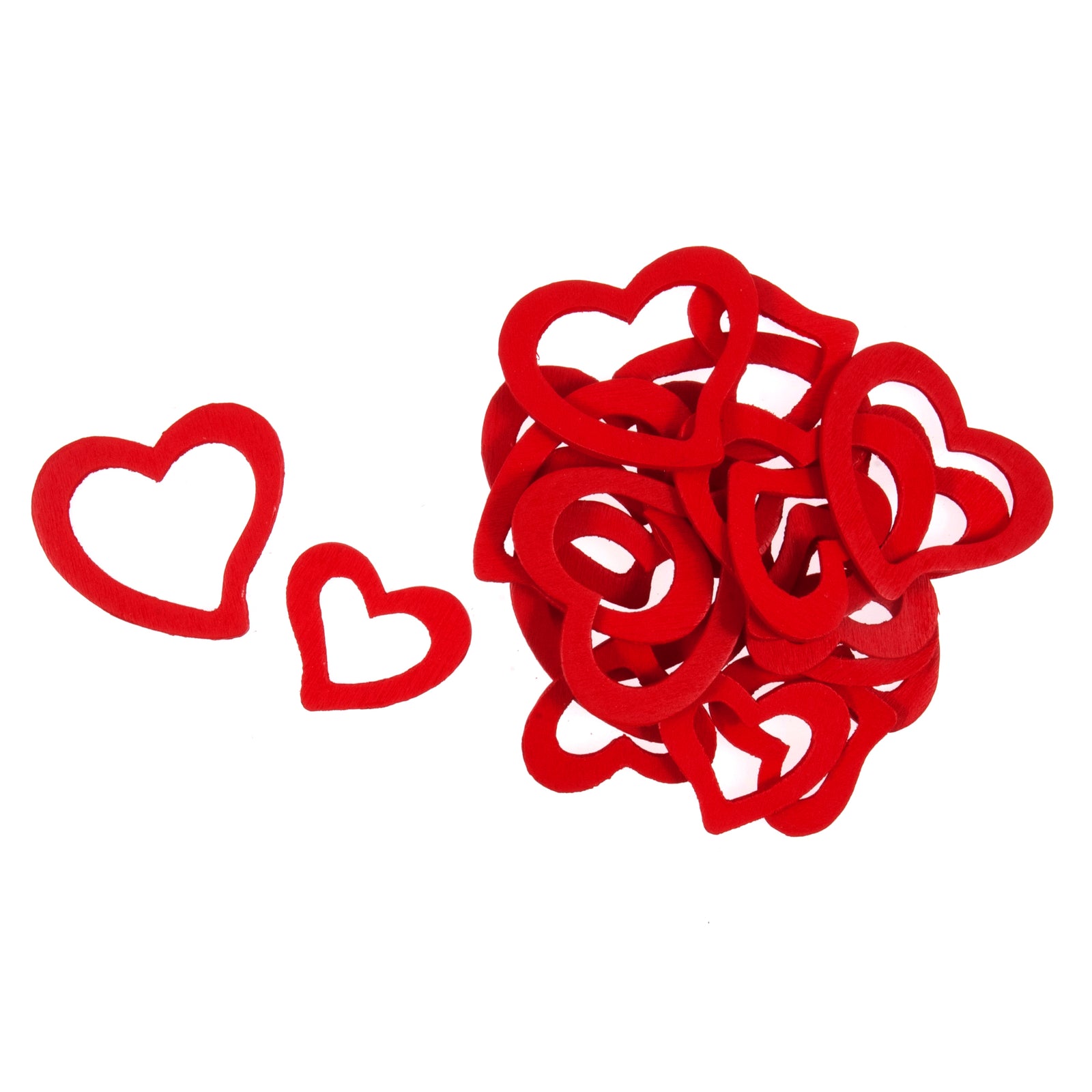 Hearts: Outline: 2 Sizes: Red | Buy Online from The Home Crafters