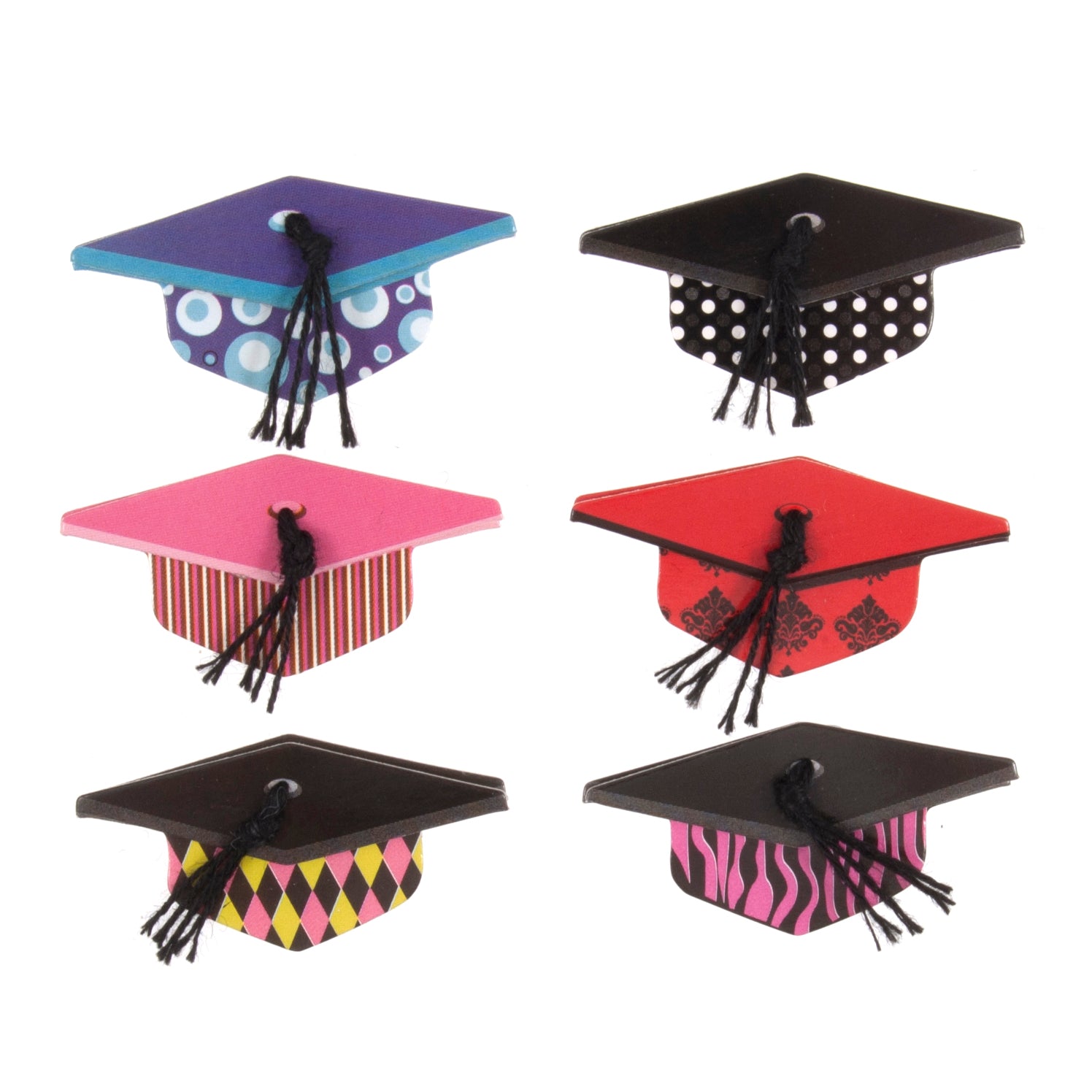 Graduation Hats - 6pk | Buy Online from The Home Crafters