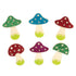 Craft Embellishments: Mushroom with Glitter: Pack of 6 | Buy Online from The Home Crafters
