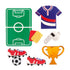 Embellishments: Football Pitch: 8pk | Buy Online from The Home Crafters