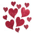 Craft Embs: Red Wooden Hearts: 12pk | Buy Online from The Home Crafters