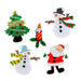 Christmas Craft Embellishments: Christmas Characters - 5pc | Buy Online from The Home Crafters