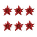 Christmas Craft Embellishments: Poinsettia Bloom - 6pk | Buy Online from The Home Crafters