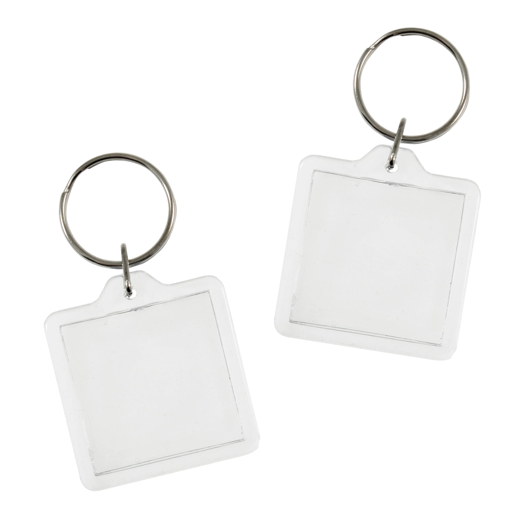 Trimits Clear Keyring Key Fob - Square: 2pc | Buy Online from The Home Crafters