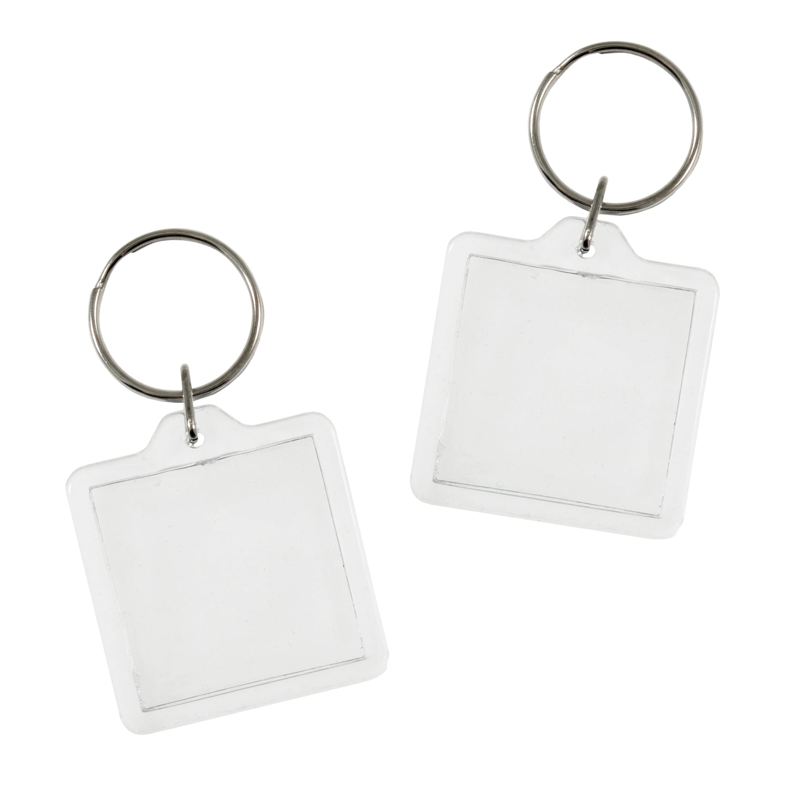 Trimits Clear Keyring Key Fob - Square: 2pc | Buy Online from The Home Crafters