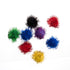 Half Inch Glitter Pompoms (1.3cm) - 12pc | Buy Online from The Home Crafters