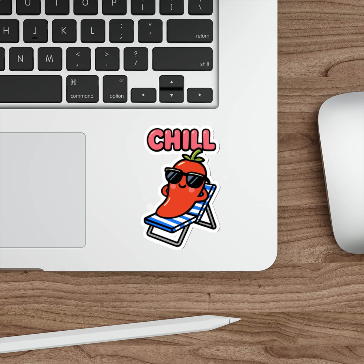 CHILL Pepper Sticker – Text or No Text Vinyl Option | Buy Online from The Home Crafters
