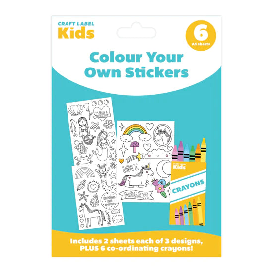 Colour Your Own Stickers - Fantasy