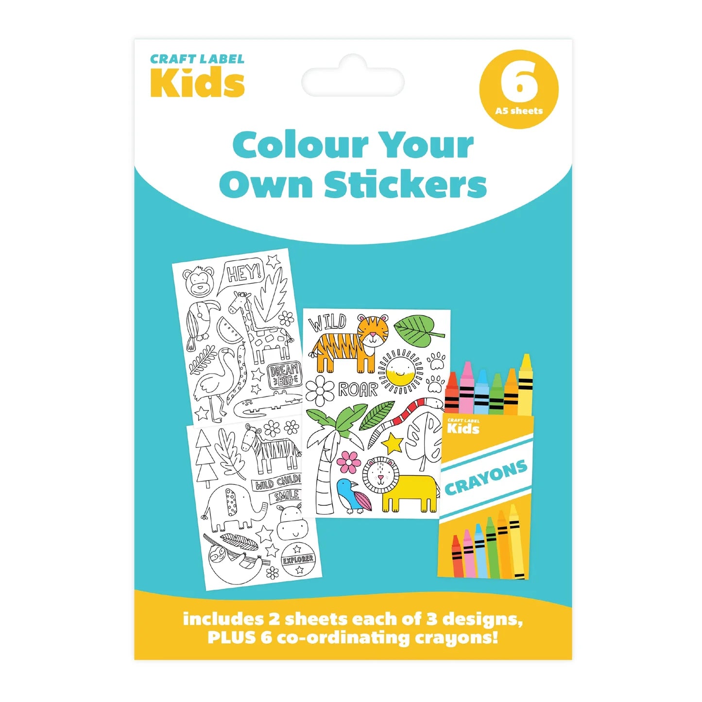 Colour Your Own Stickers - Jungle