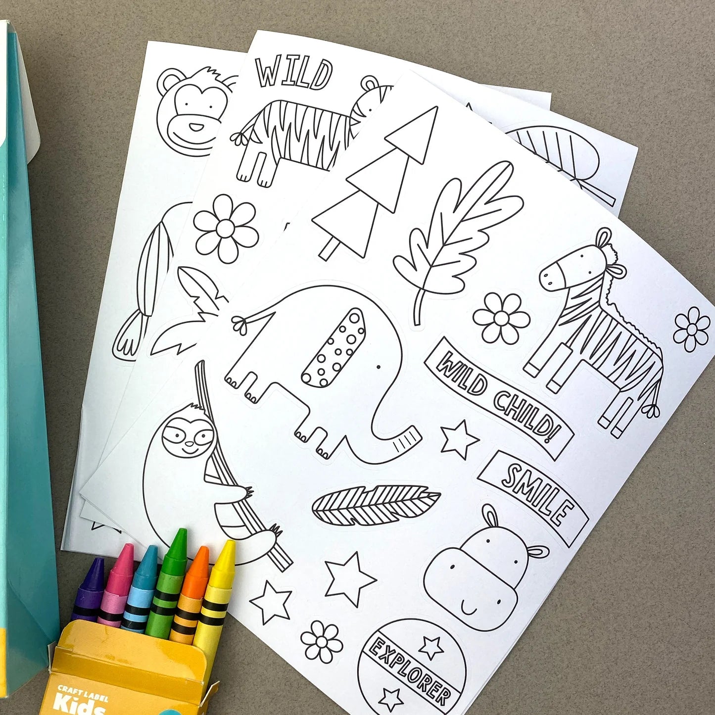 Colour Your Own Stickers - Jungle