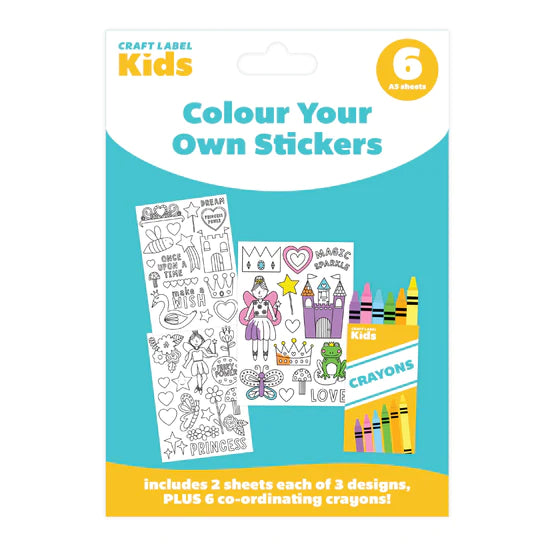 Colour Your Own Stickers - Fairy Princess