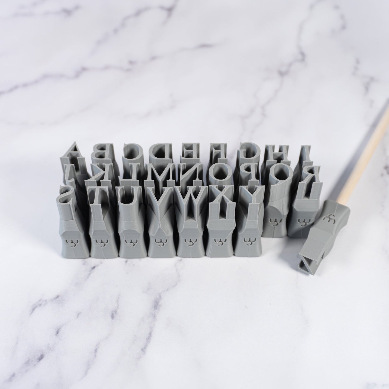 Alphabet Stamp Set | All Caps | Times New Roman Font