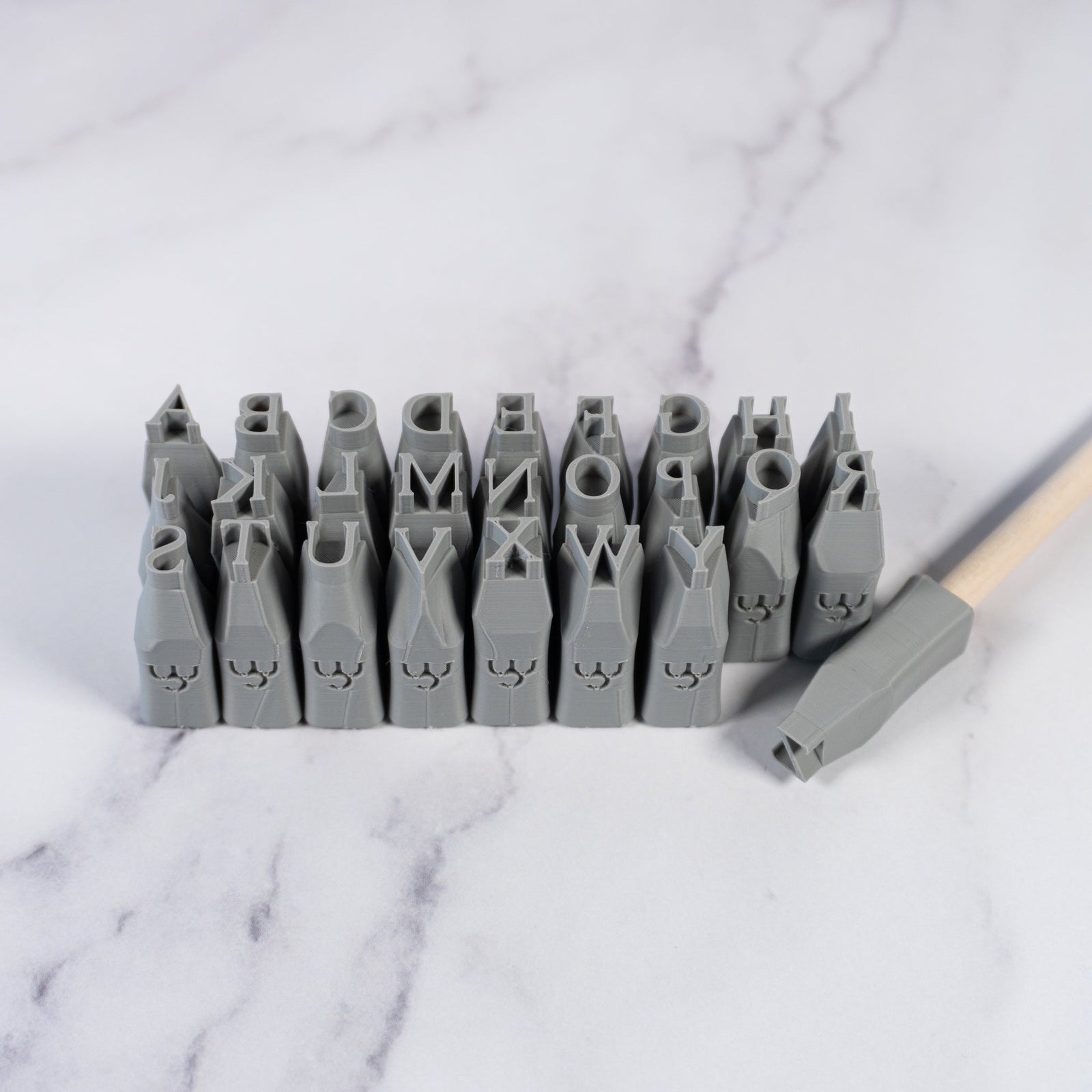Alphabet Stamp Set | All Caps | Times New Roman Font