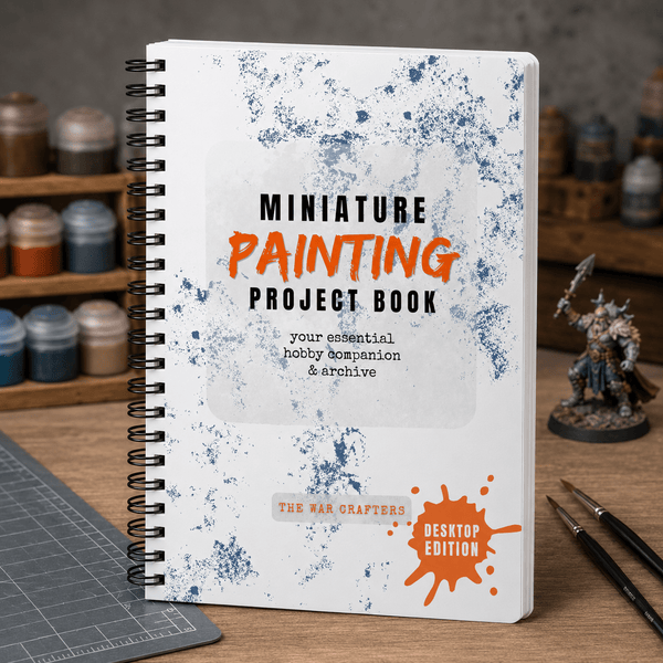 Miniature Painting PROJECT BOOK - Desktop Edition: A Colour Scheme Planner, Paint Recipe Log & Hobby Archive for Miniature Painters | Buy Online from The Home Crafters