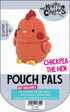 Knitty Critters Pouch Pals Crochet Kit - Chickpea The Hen | Buy Online from The Home Crafters