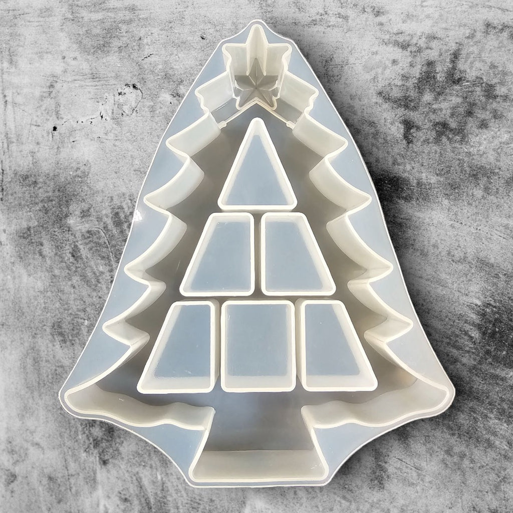 Large Silicone Mould: Christmas Tree Tray - 14.5cm