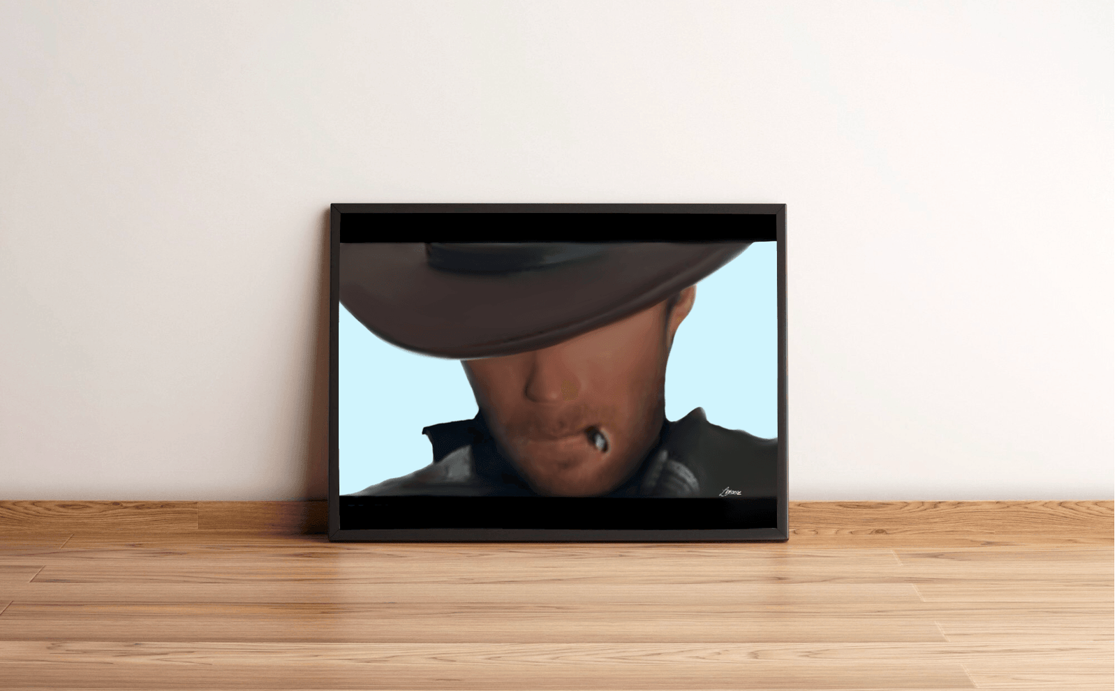 Clint Eastwood Print – The Man with No Name Art | Buy Online from The Home Crafters