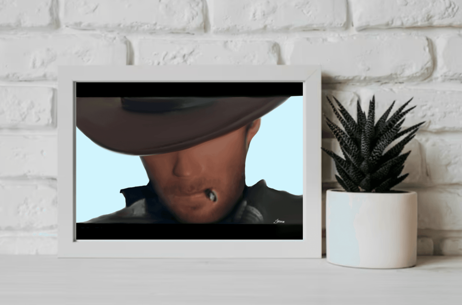 Clint Eastwood Print – The Man with No Name Art | Buy Online from The Home Crafters