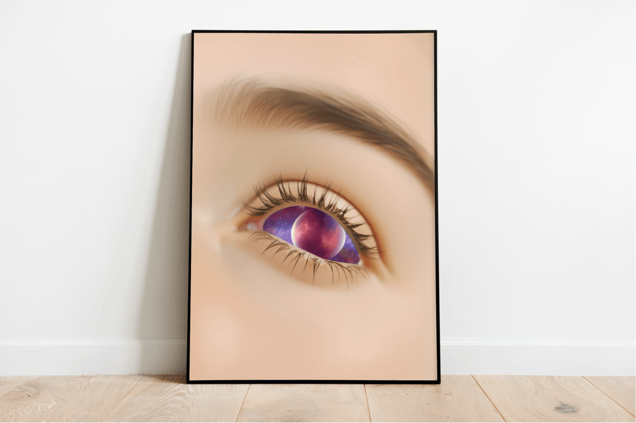 Eye in the Cosmos – Galaxy Eye Art Print | Buy Online from The Home Crafters