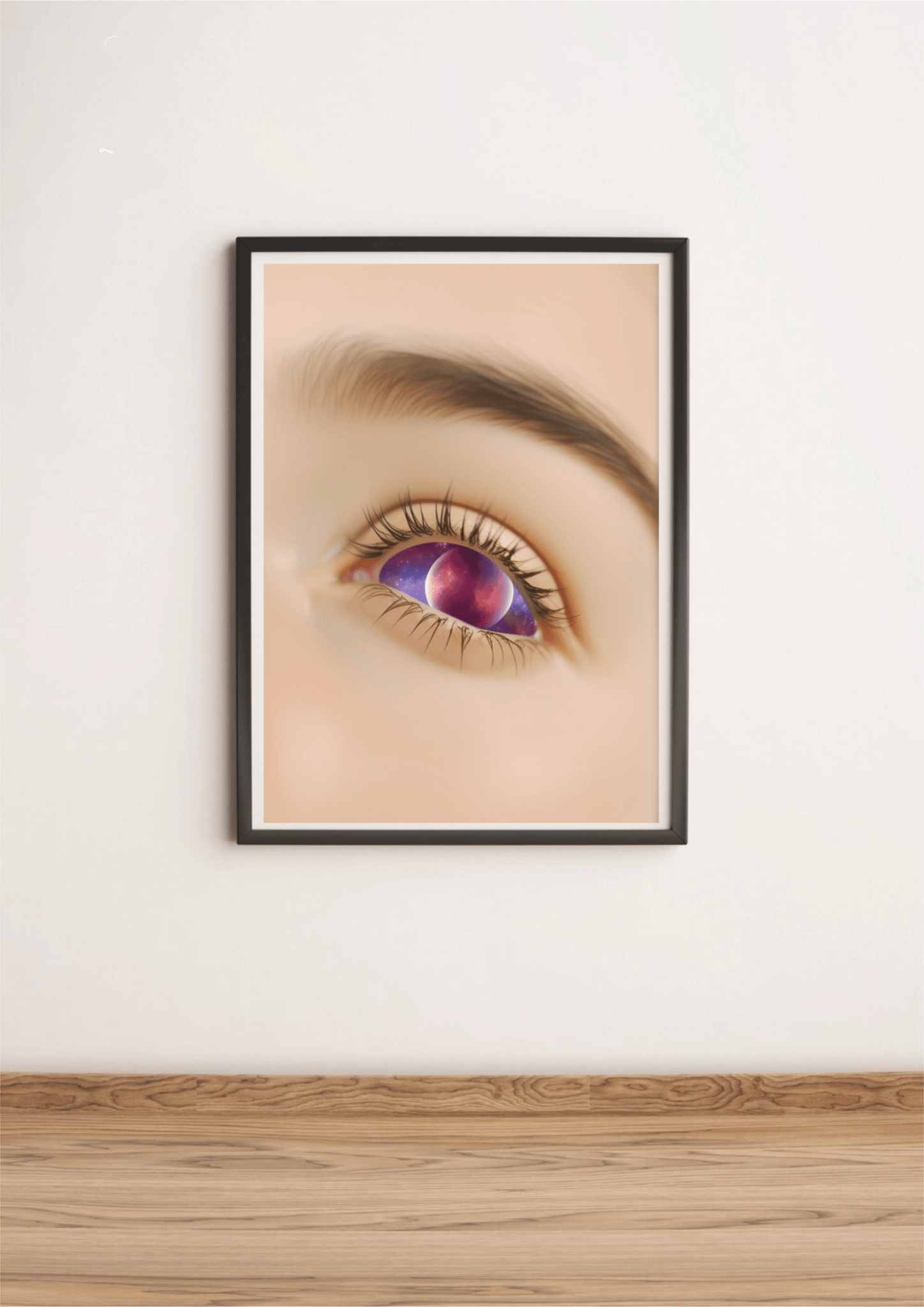 Eye in the Cosmos – Galaxy Eye Art Print | Buy Online from The Home Crafters